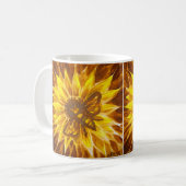 Mug Abeille de miel et fleur jaune (Devant gauche)