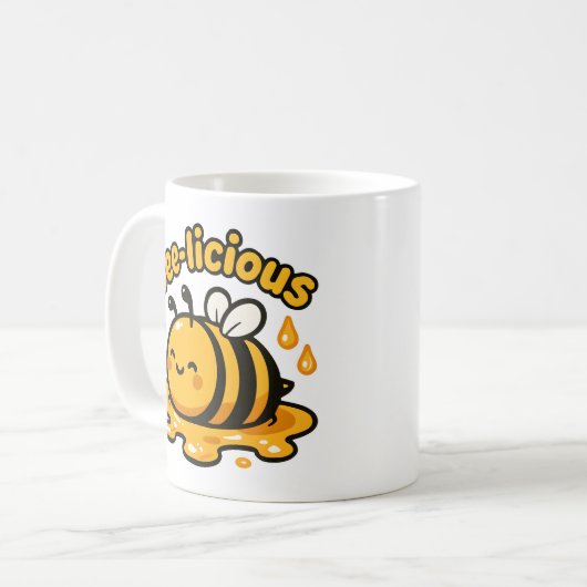 Mug Abeille de miel mignonne (Devant gauche)