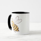 Mug Abeille de miel mignonne volant (Devant gauche)