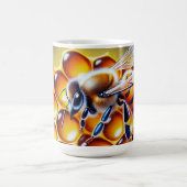 Mug Abeille de miel sur peigne de miel avec du miel do (Centre)