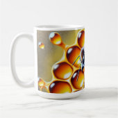 Mug Abeille de miel sur peigne de miel avec du miel do (Gauche)