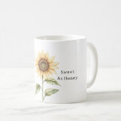 Mug Abeille de tournesol douce comme du miel (Devant droit)