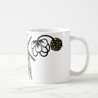Mug abeille de travailleur avec le trèfle