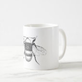 Mug Abeille en train de dessiner (Devant droit)