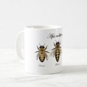 Mug Abeille européenne de miel (mellifera d'api) (Devant gauche)