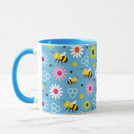 Mug Abeille & Fleurs (Gauche)