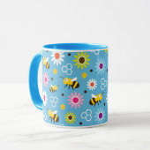 Mug Abeille & Fleurs (Devant gauche)