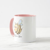 Mug Abeille géante avec couronne et baguette (Devant gauche)