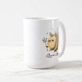 Mug Abeille géante avec couronne et baguette (Devant droit)