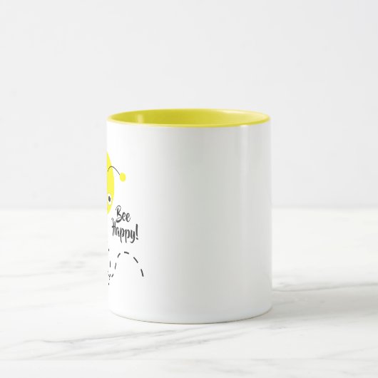 Mug Abeille Jaune, Heureuse ! (Centre)