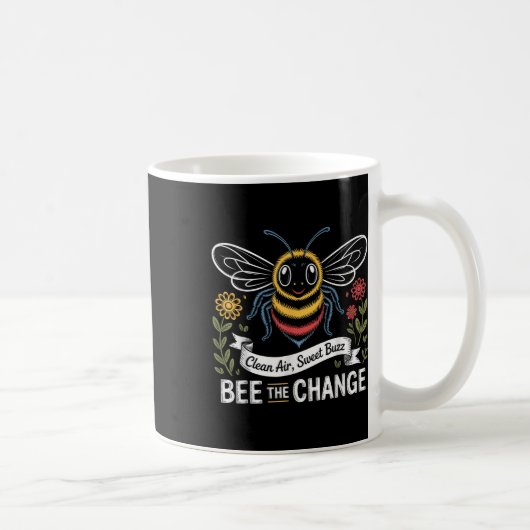 Mug Abeille Le changement Cute De l'environnement Sens (Droite)