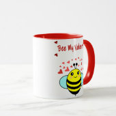 Mug Abeille Ma Saint-Valentin - Abeille Mignonne Saint (Devant droit)