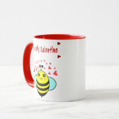 Mug Abeille Ma Saint-Valentin - Abeille Mignonne Saint (Devant gauche)