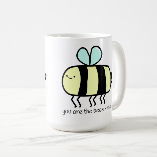 Mug abeille mignonne avec citation (Devant droit)