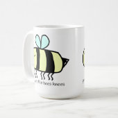 Mug abeille mignonne avec citation (Devant gauche)