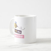 Mug Abeille mignonne Ma Saint Valentin, Aimer la confe (Devant gauche)