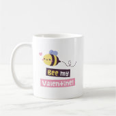 Mug Abeille mignonne Ma Saint Valentin, Aimer la confe (Gauche)