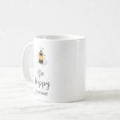Mug Abeille personnalisée heureux (Devant gauche)