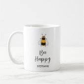 Mug Abeille personnalisée heureux (Gauche)