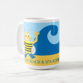 Mug Abeille sur la plage (Devant gauche)