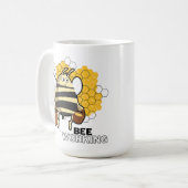 Mug abeille travaillant (Devant gauche)