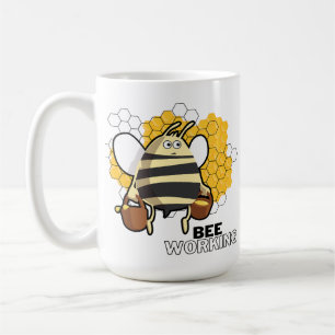 Mug abeille travaillant