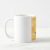Mug Abeilles de miel sur un Motif de nid d'abeille (Gauche)