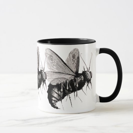 Mug Abeilles gothiques Ailes du crâne (Droite)