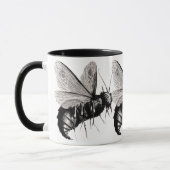 Mug Abeilles gothiques crâne ailes (Gauche)