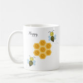 Mug Abeilles heureuses et nid d'abeille (Gauche)