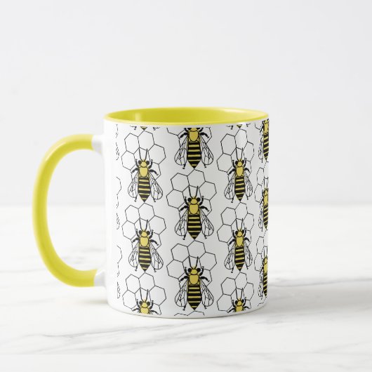 Mug - Abeilles jaune et noire (Gauche)