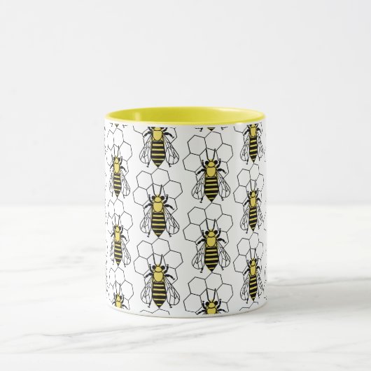 Mug - Abeilles jaune et noire (Centre)