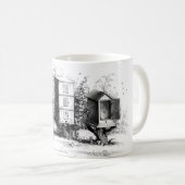 Mug Abeilles vintages ruches apiculteurs (Devant droit)