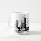 Mug Abeilles vintages ruches apiculteurs (Devant gauche)