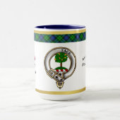 Mug Abercrombie Clan Badge Tartan & Motto (Centre)