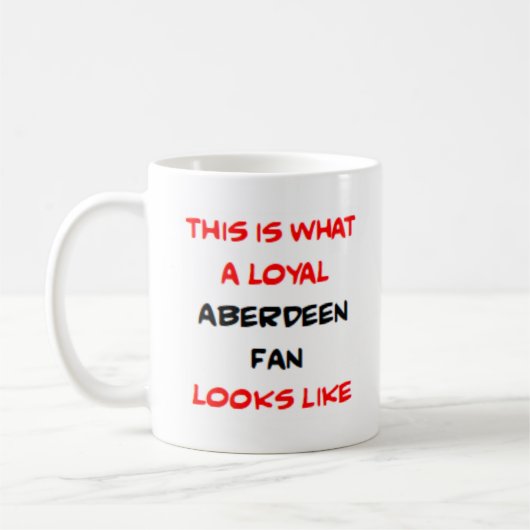 Mug aberdeen fan, loyal (Gauche)
