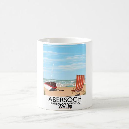 Mug Abersoch Llanengan à Gwynedd, affiche de voyage au (Centre)