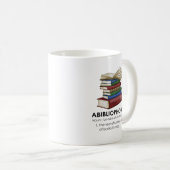 Mug Abibliophobia Funny Reading Book Reader Bookworm (Devant droit)