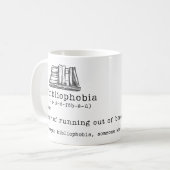Mug Abibliophobia Livre Lover Cadeau (Devant gauche)