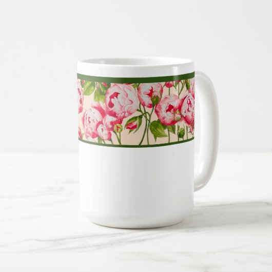 Mug Abondance rosée sur une boue classique (B) (Devant droit)