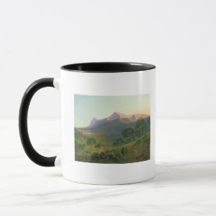 Mug Aborigènes par un feu avant bâti William
