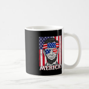 Mug Abraham Lincoln 4 juillet Merica Drapeau américain