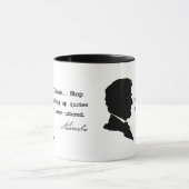 Mug Abraham Lincoln, Arrêtez de faire des citations (Centre)