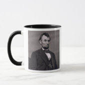 Mug Abraham Lincoln, gravé d'une photographie va le (Gauche)