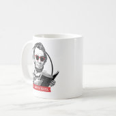 Mug Abraham Lincoln Lit Les Livres Interdits (Devant gauche)