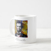 Mug Abraham Lincoln - peinture (Devant gauche)