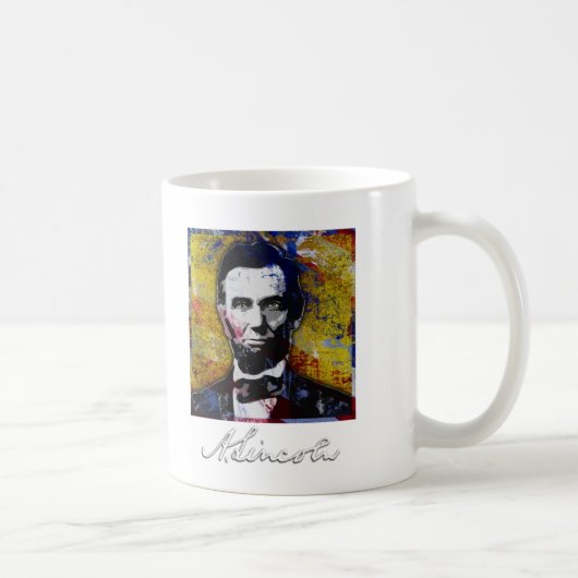 Mug Abraham Lincoln - peinture (Droite)