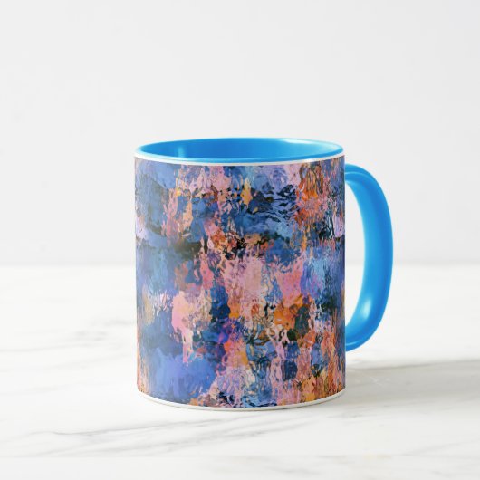 Mug Abrégation de l'eau bleue et orange (Devant droit)