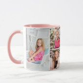 Mug Abrégé sur fait sur commande jour de 4 de photo de (Gauche)