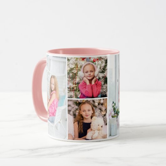 Mug Abrégé sur fait sur commande jour de 4 de photo de (Devant gauche)